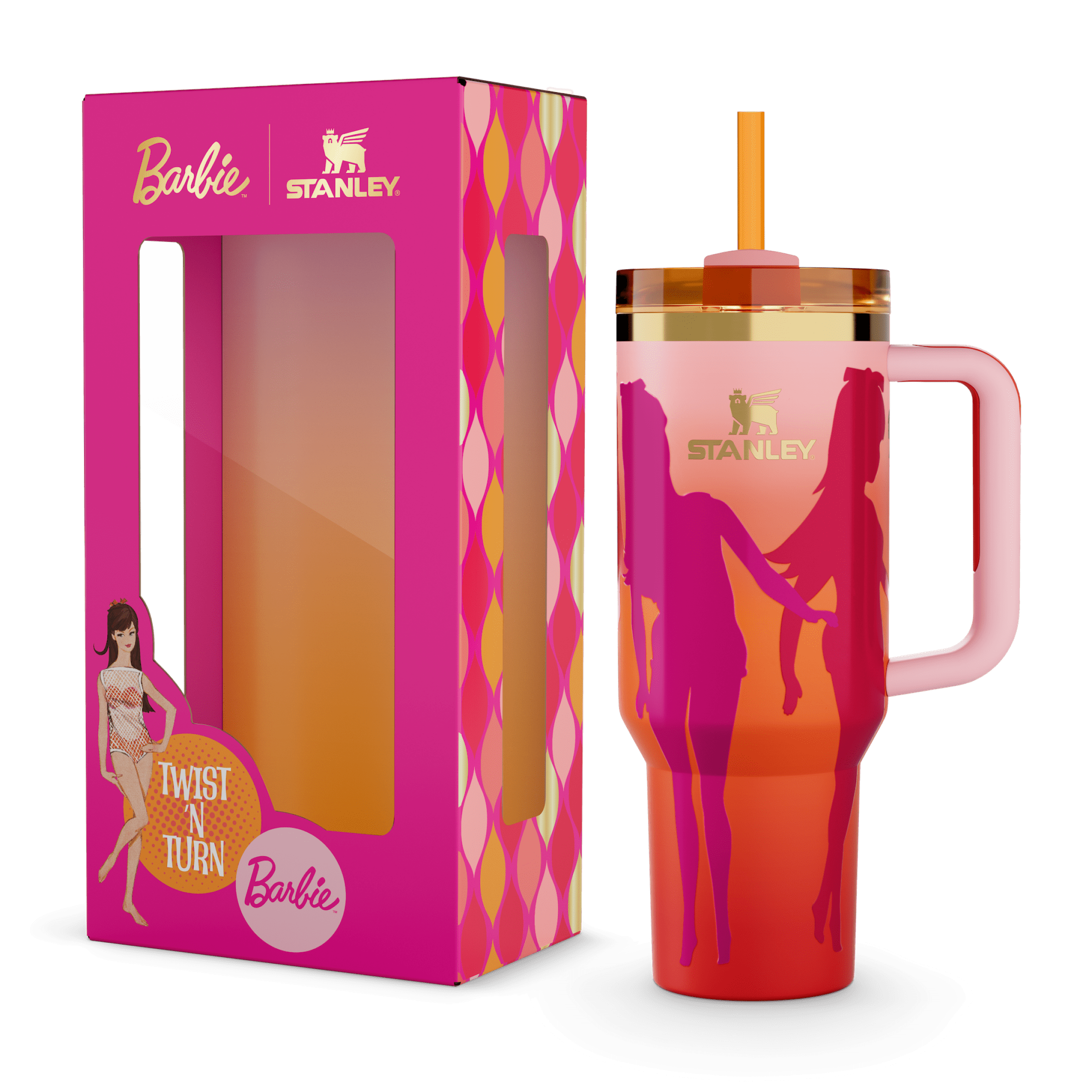 The Barbie™ x Stanley ’60s Twist ’N Turn Quencher | 1.2L